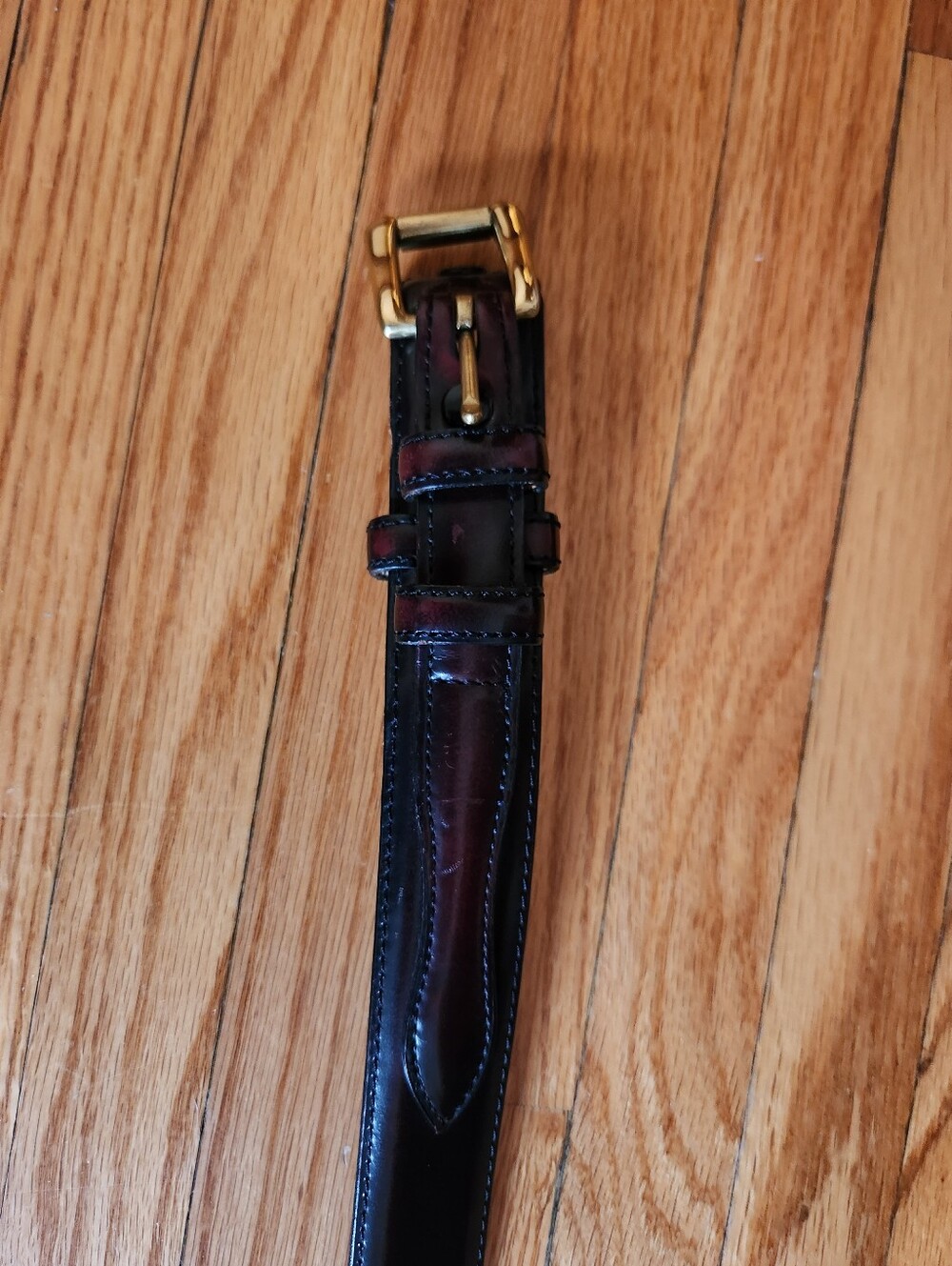 SAS Genuine Leather Dark Burgundy Belt Size 40
